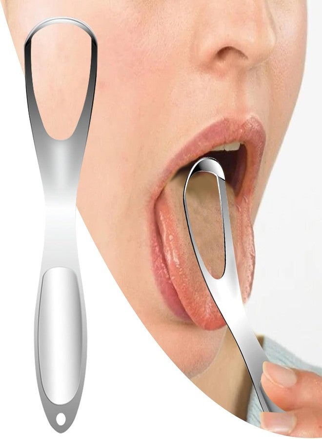 AARAM Tongue Scraper Bell shaped for Adults and Kids, High Grade Stainless Steel Tongue Cleaner (1-Pack), Professional Oral Hygiene Tool to Eliminate Bad Breath in Seconds Steel colour - Image 4
